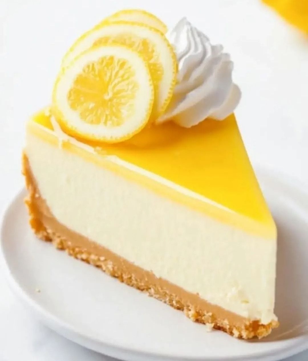 Textured lemon cheesecake with limoncello gel